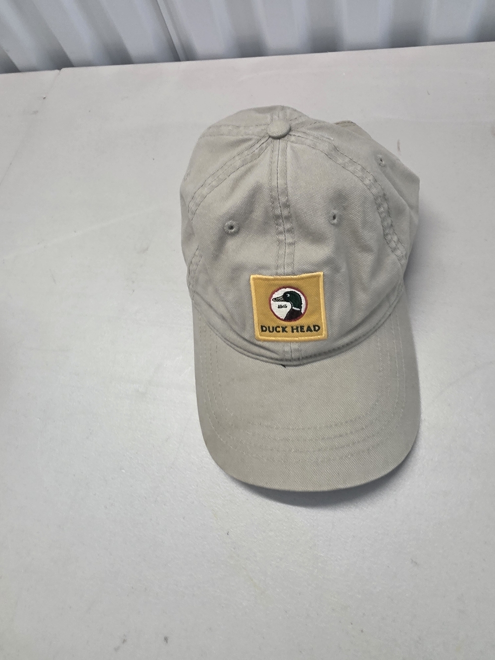 Duck Head Men's Khaki Baseball Cap - Duck Head Patch